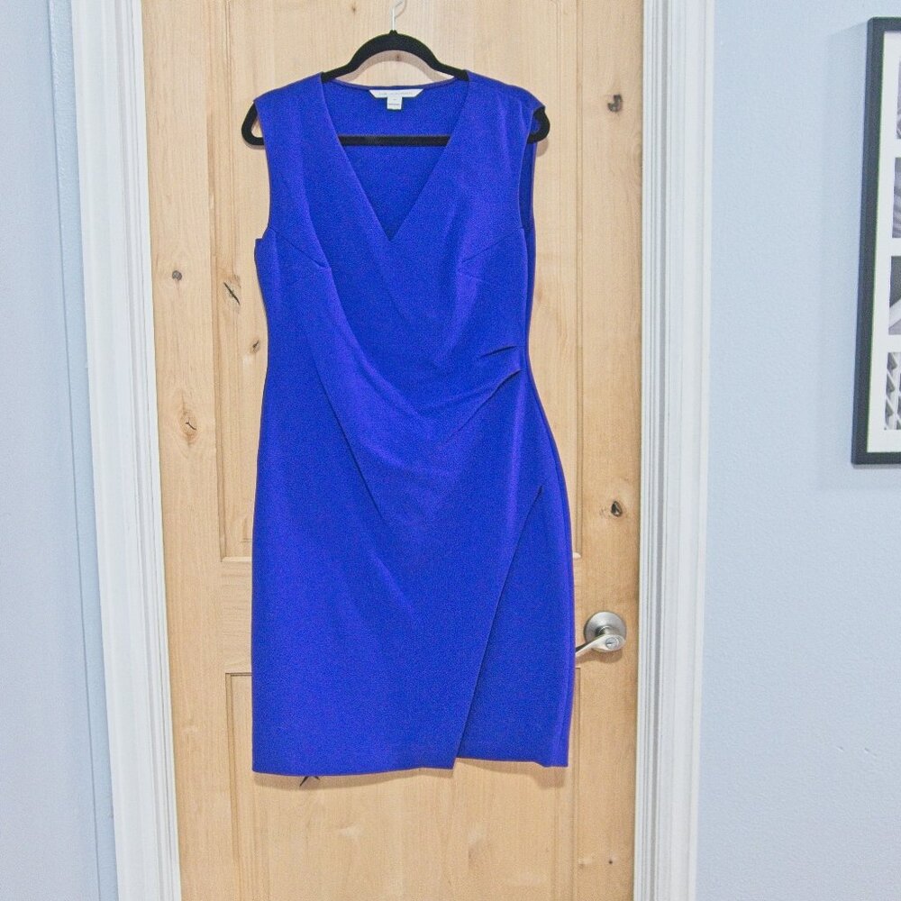 DIANE VON FURSTENBERG purple dress, size 12